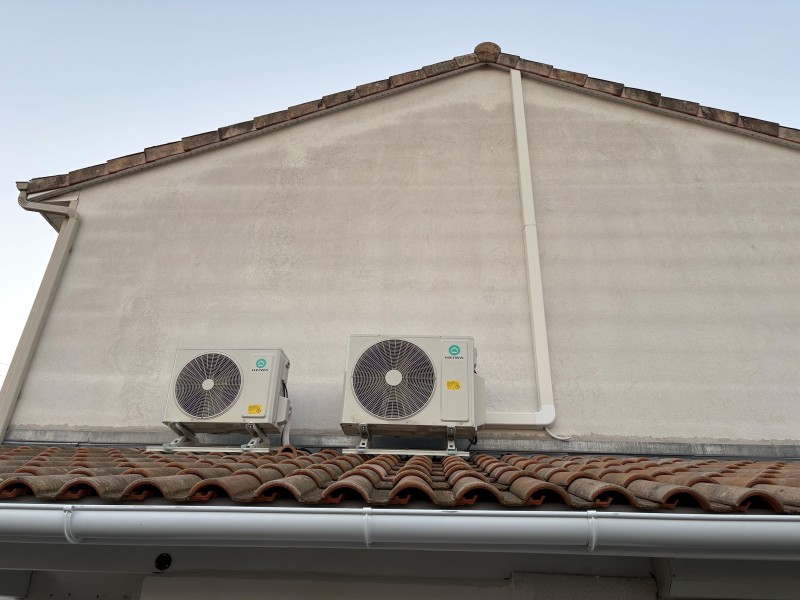 Pose d’un monosplit et d’un multisplit Heiwa pour un particulier sur la commune de Pessac