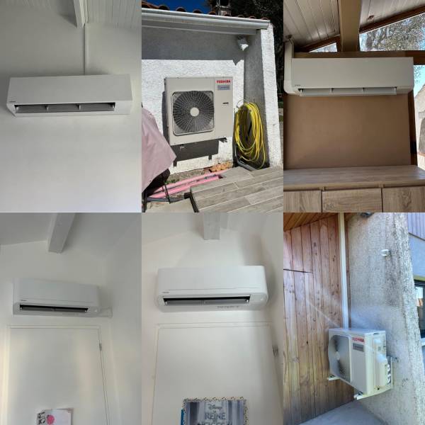 Installation d'un système de climatisation Toshiba à Blanquefort proche de Bordeaux Gironde
