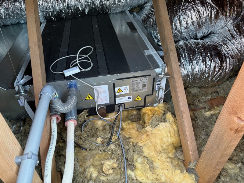 Pose d’un gainable et d’un monosplit Mitsubishi à Tresses (33370)